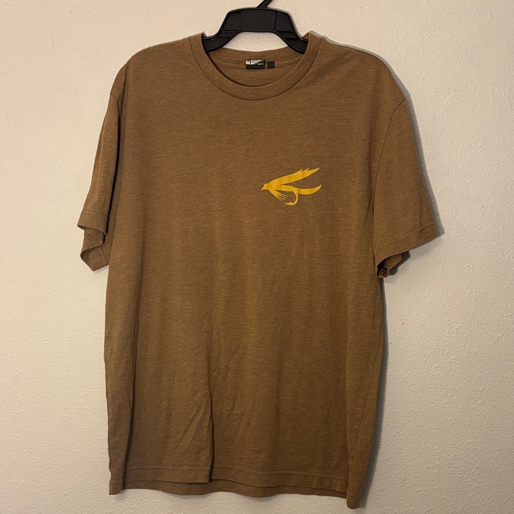 Filson Brown T-Shirt with Yellow Graphic